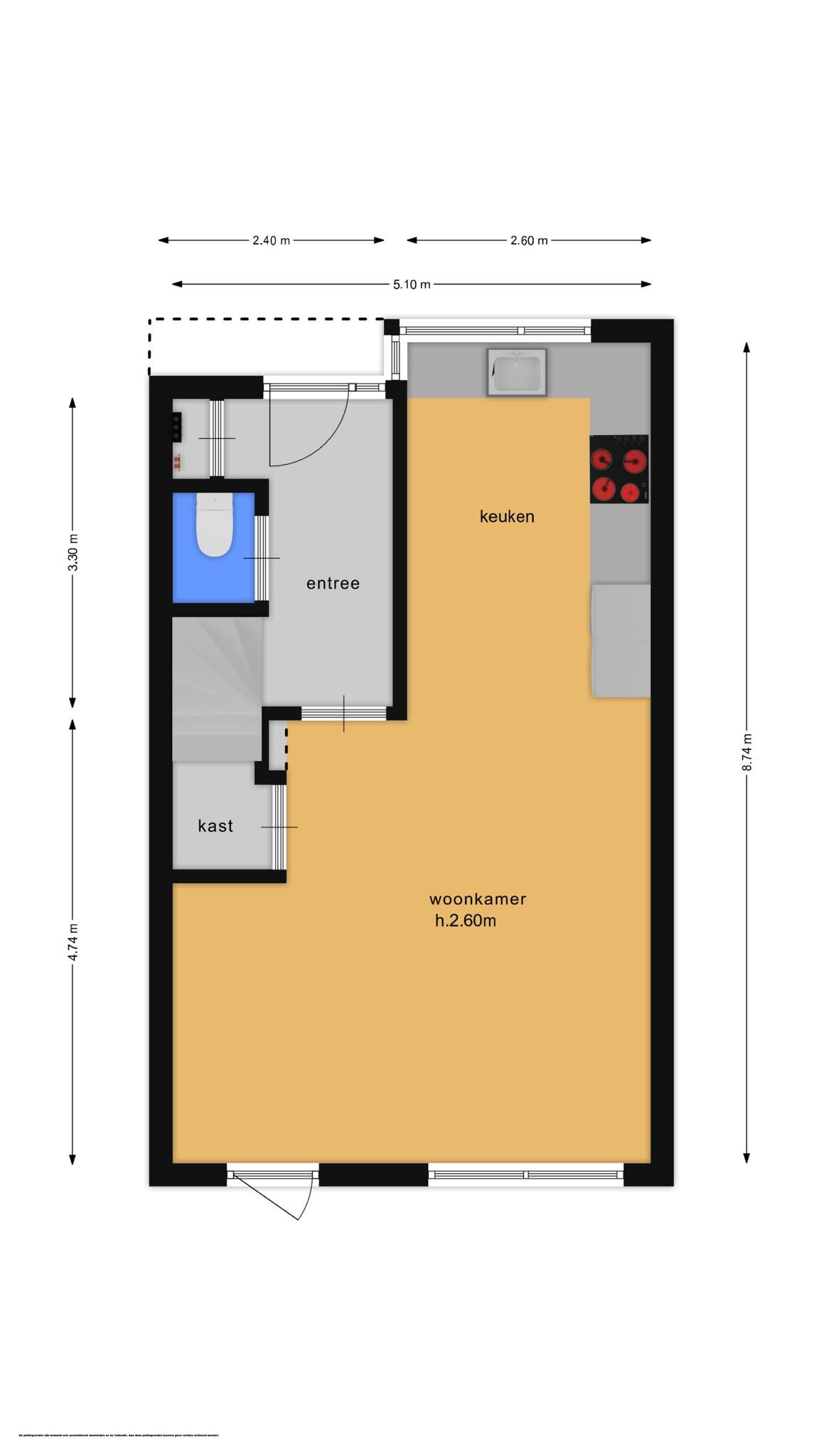 Hoevedorp 40 (plattegrond 1)