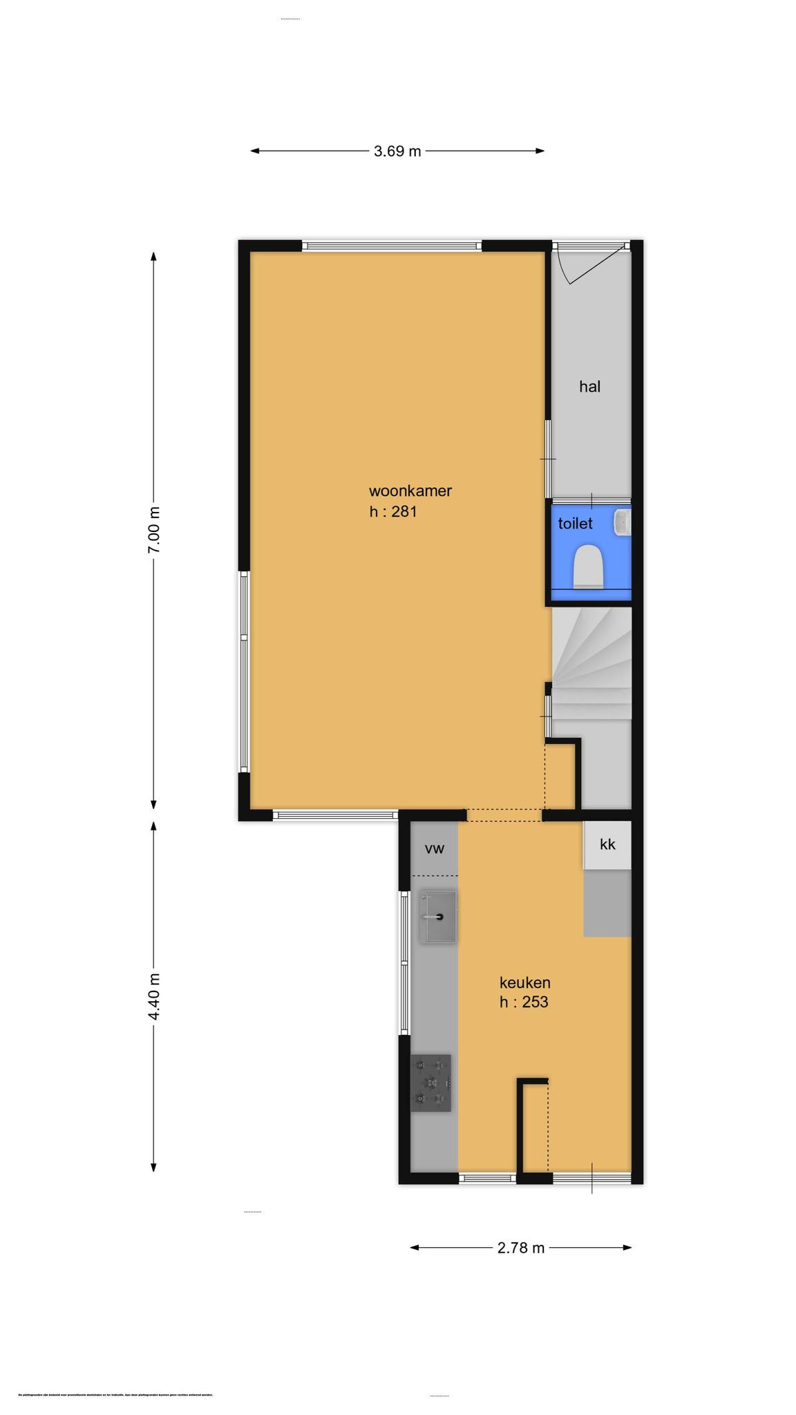 Nieuwstraat 11 (plattegrond 1)