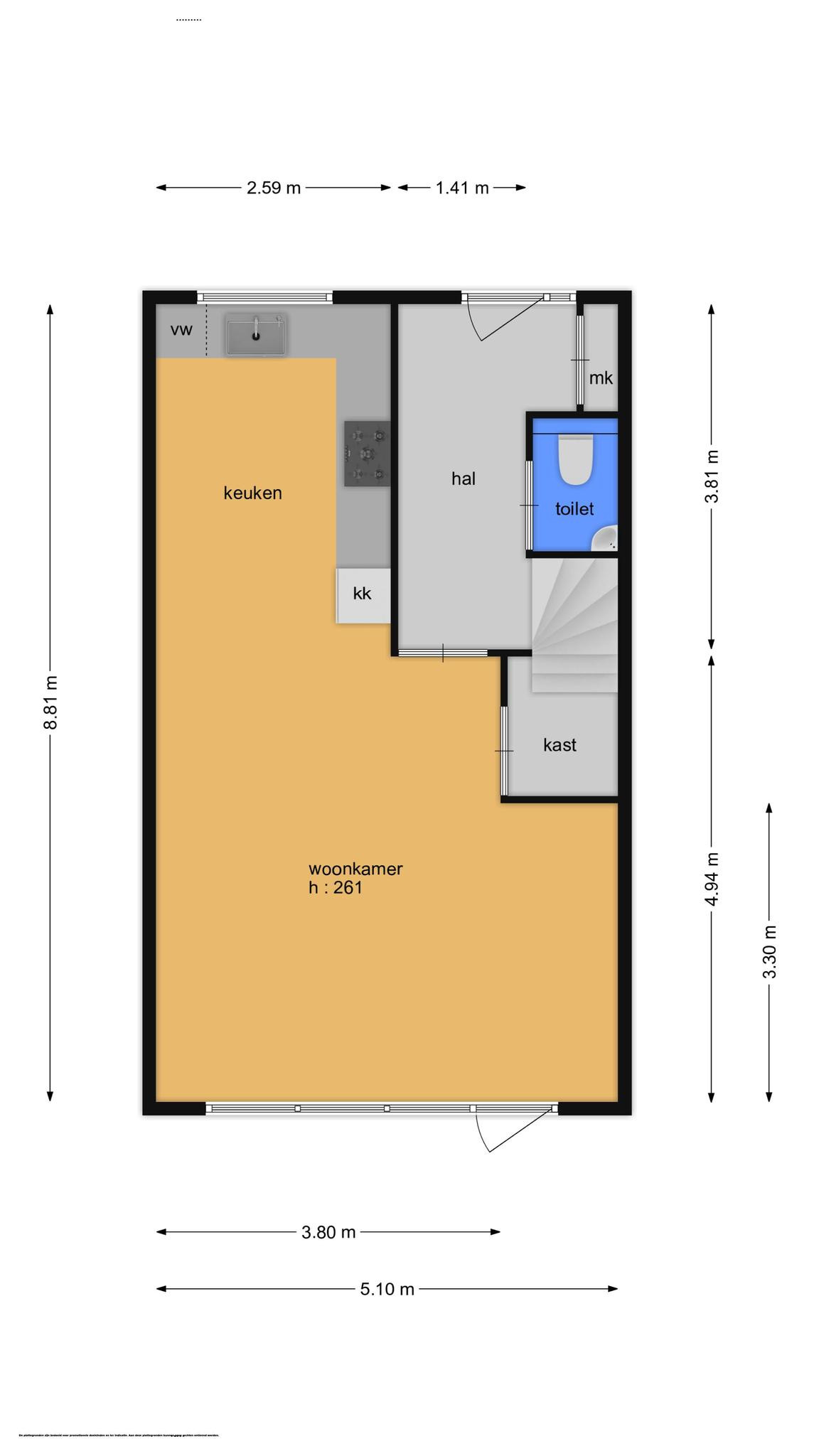 Orlofflaan 35 (plattegrond 1)