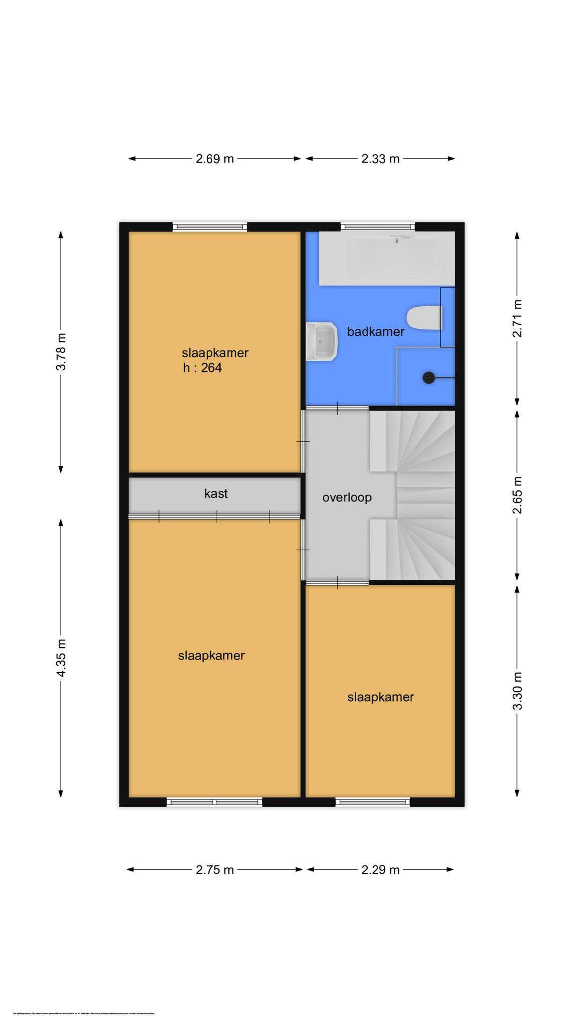 Orlofflaan 35 (plattegrond 2)