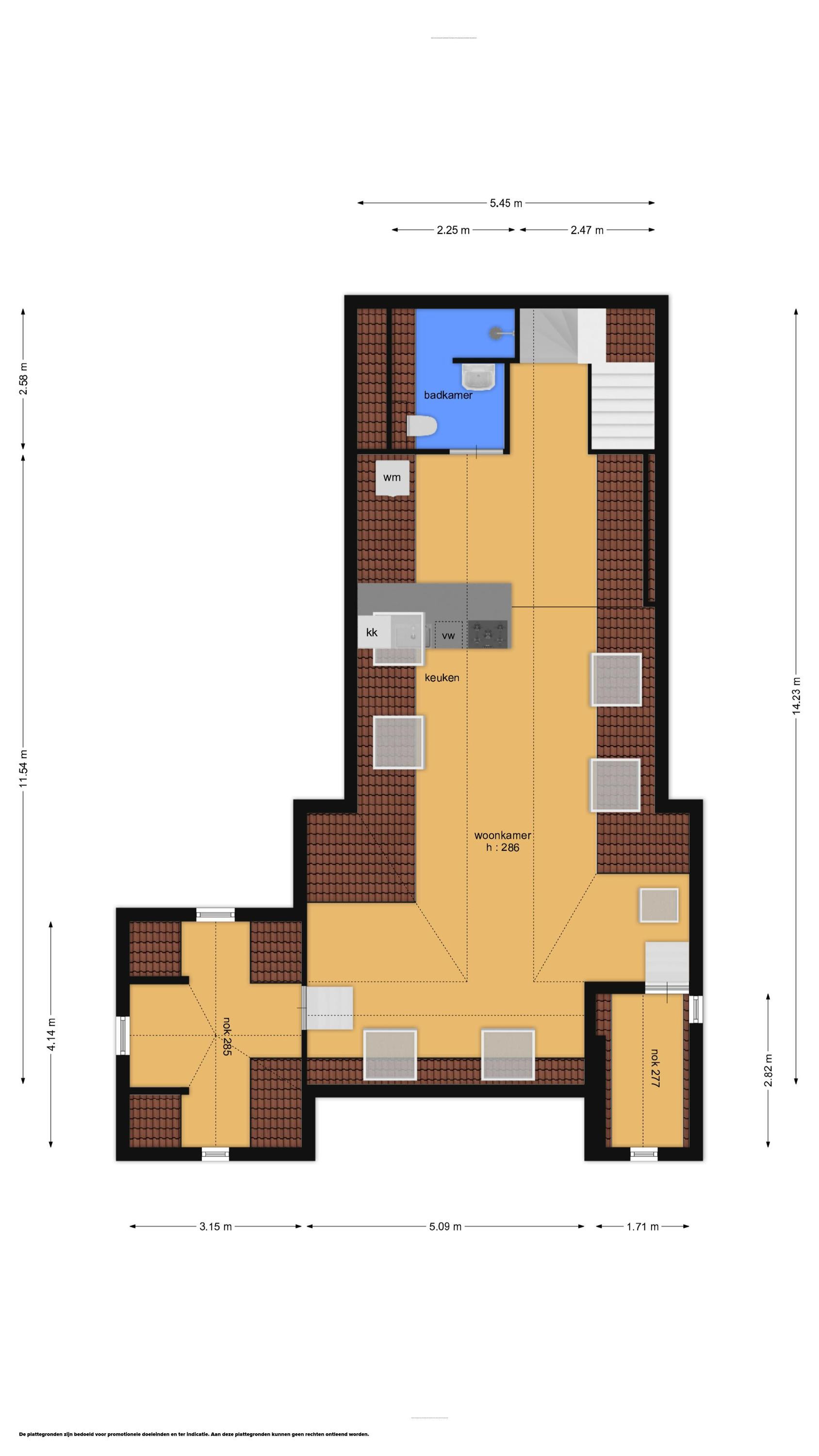 Langstraat 47 – C (plattegrond 2)