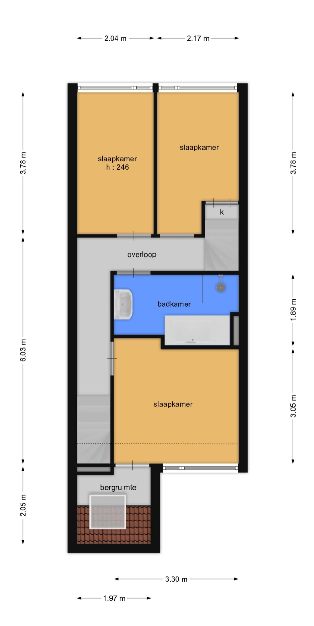 Slangenburg 68 (plattegrond 2)