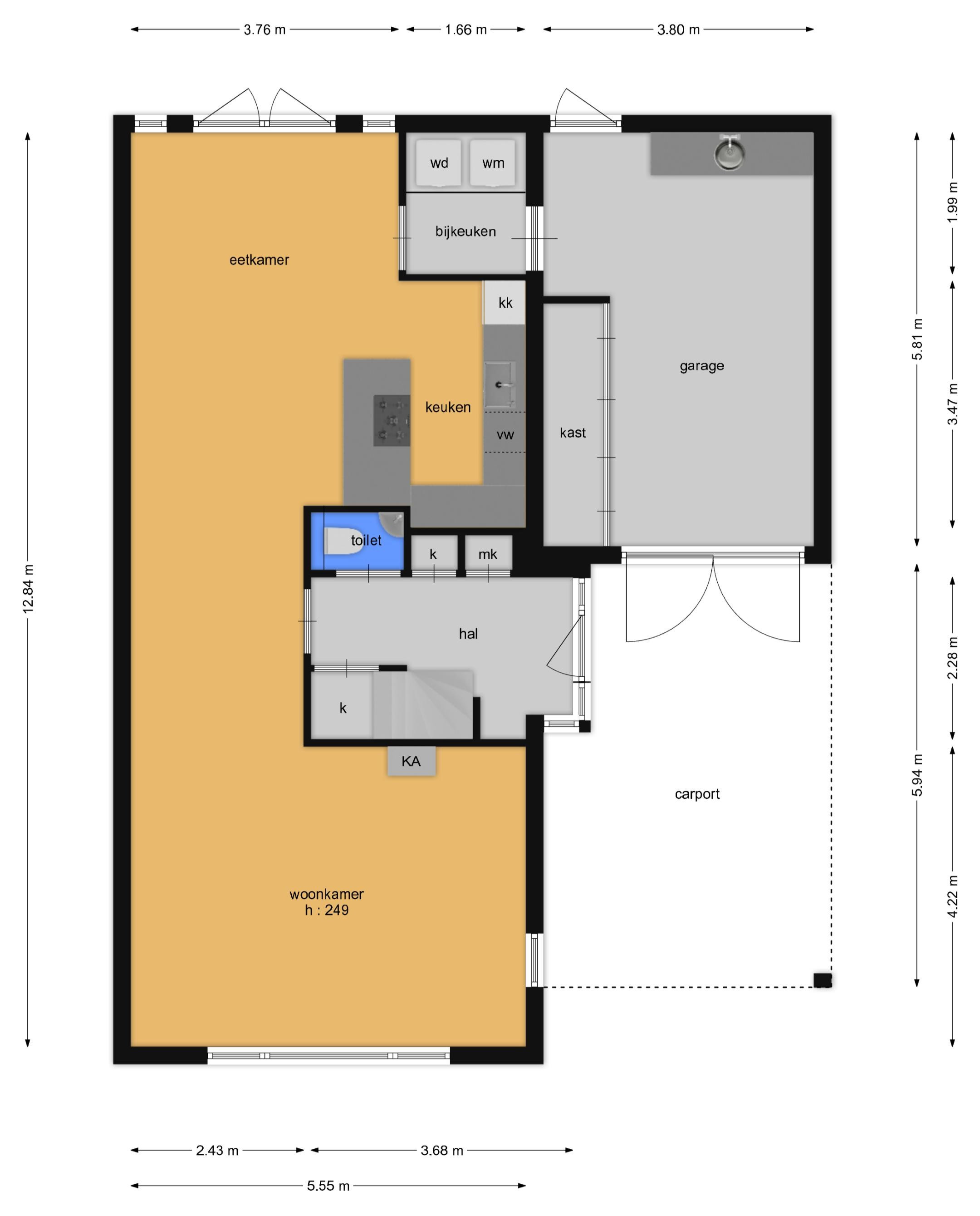 De Beemd 12 (plattegrond 1)