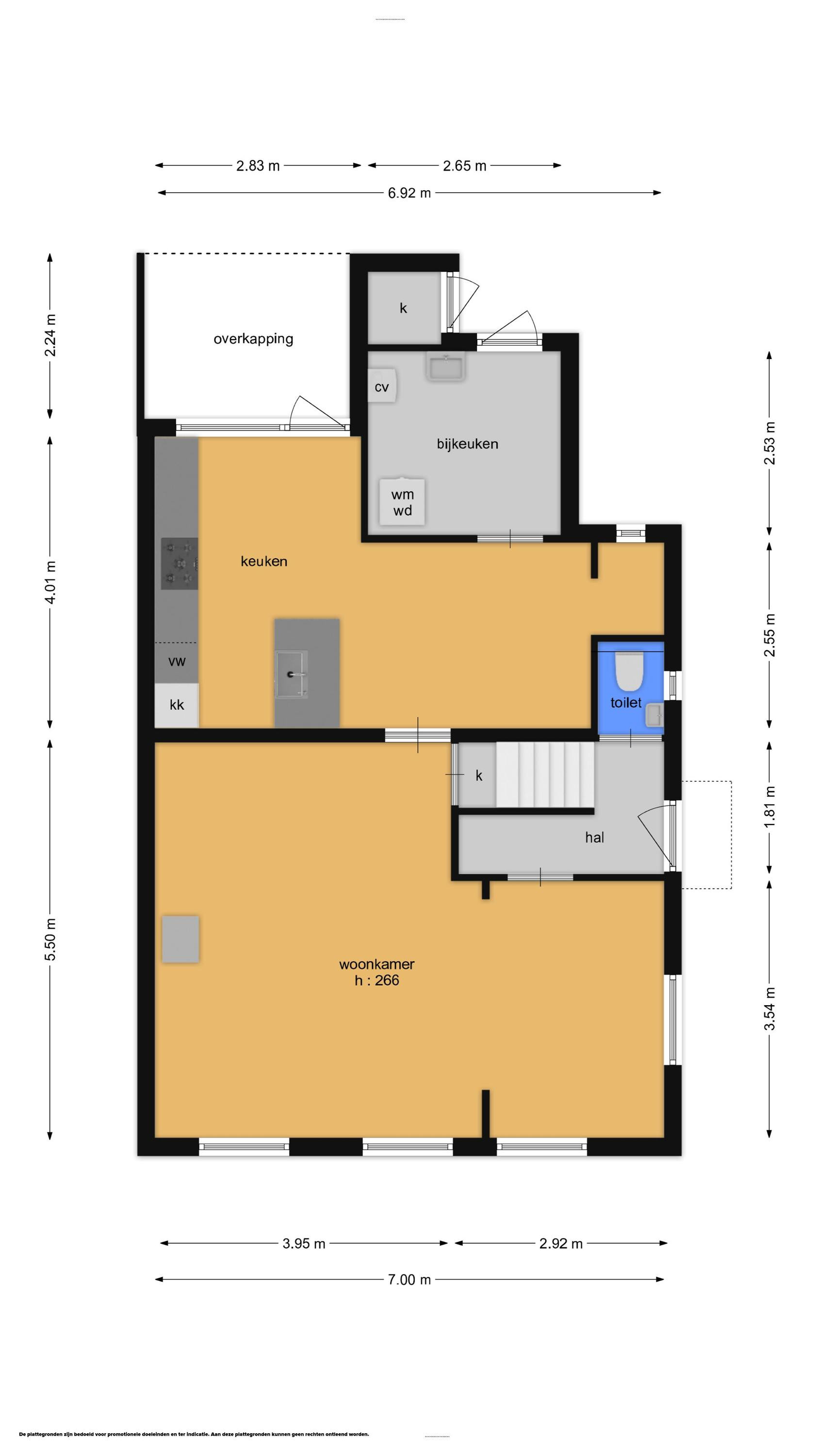 Schoutenstraat 58 (plattegrond 1)