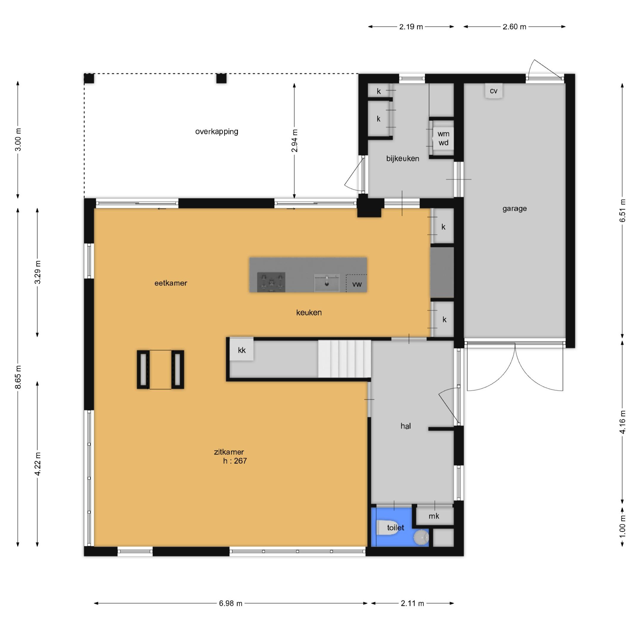 Langshanlaan 13 (plattegrond 1)