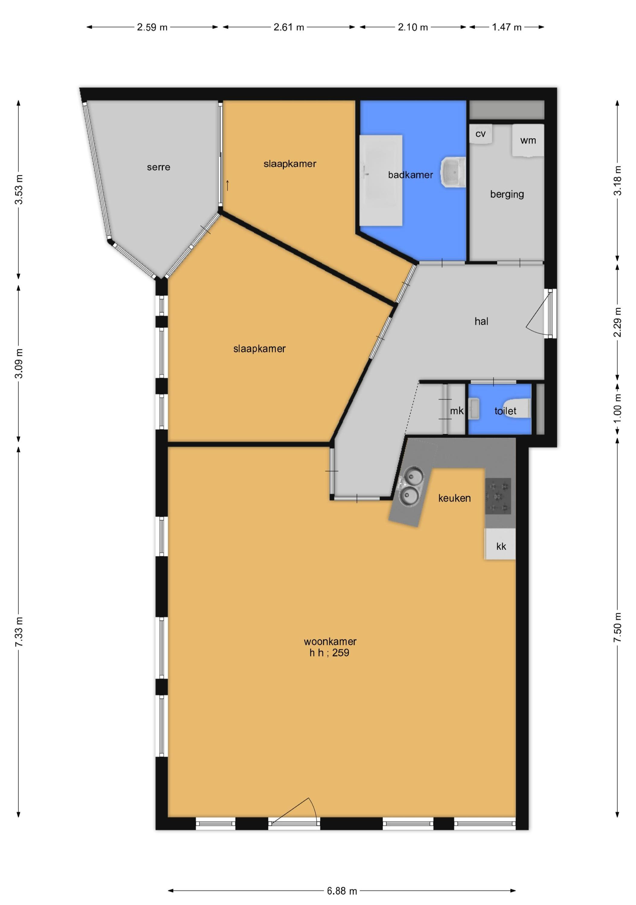 De Heus Plein 11 (plattegrond 1)