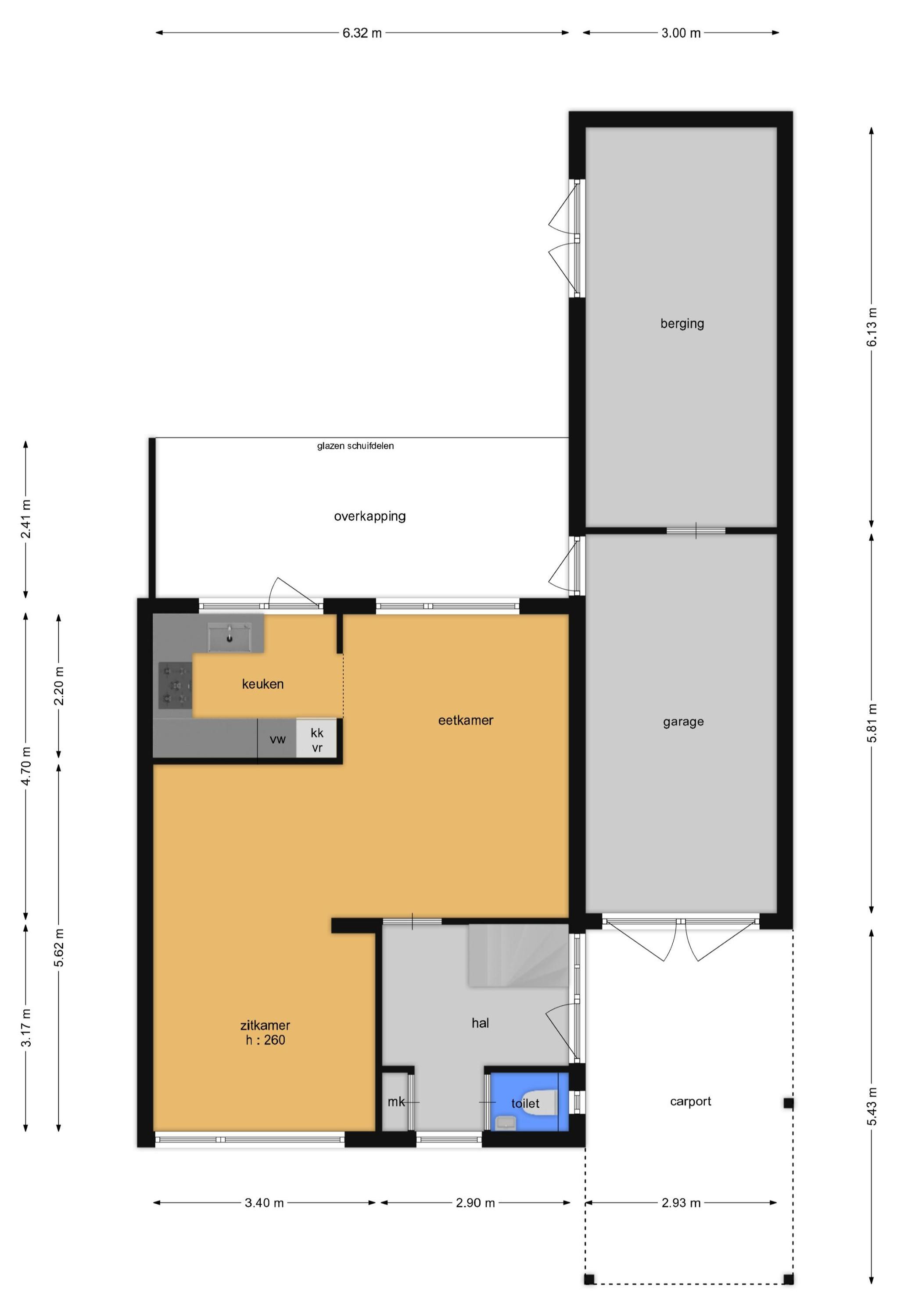 Tulpenstraat 16 (plattegrond 1)