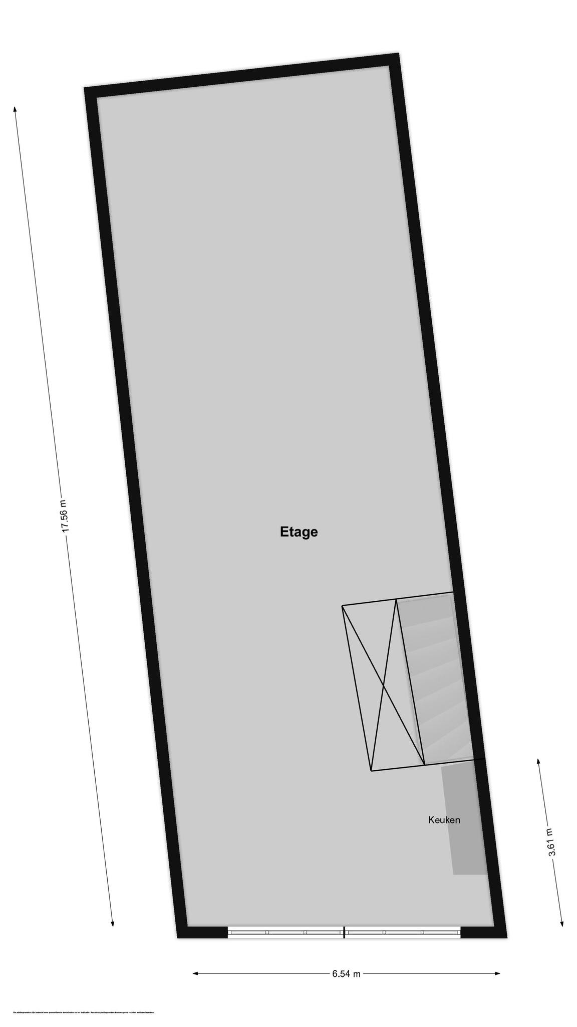 Anthonie Fokkerstraat 57 &#8211; T (plattegrond 2)