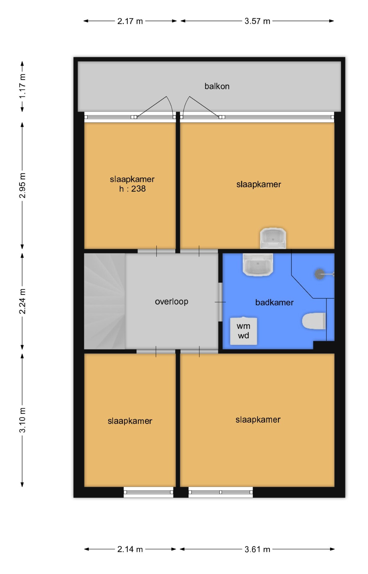 Cannenburg 44 (plattegrond 2)