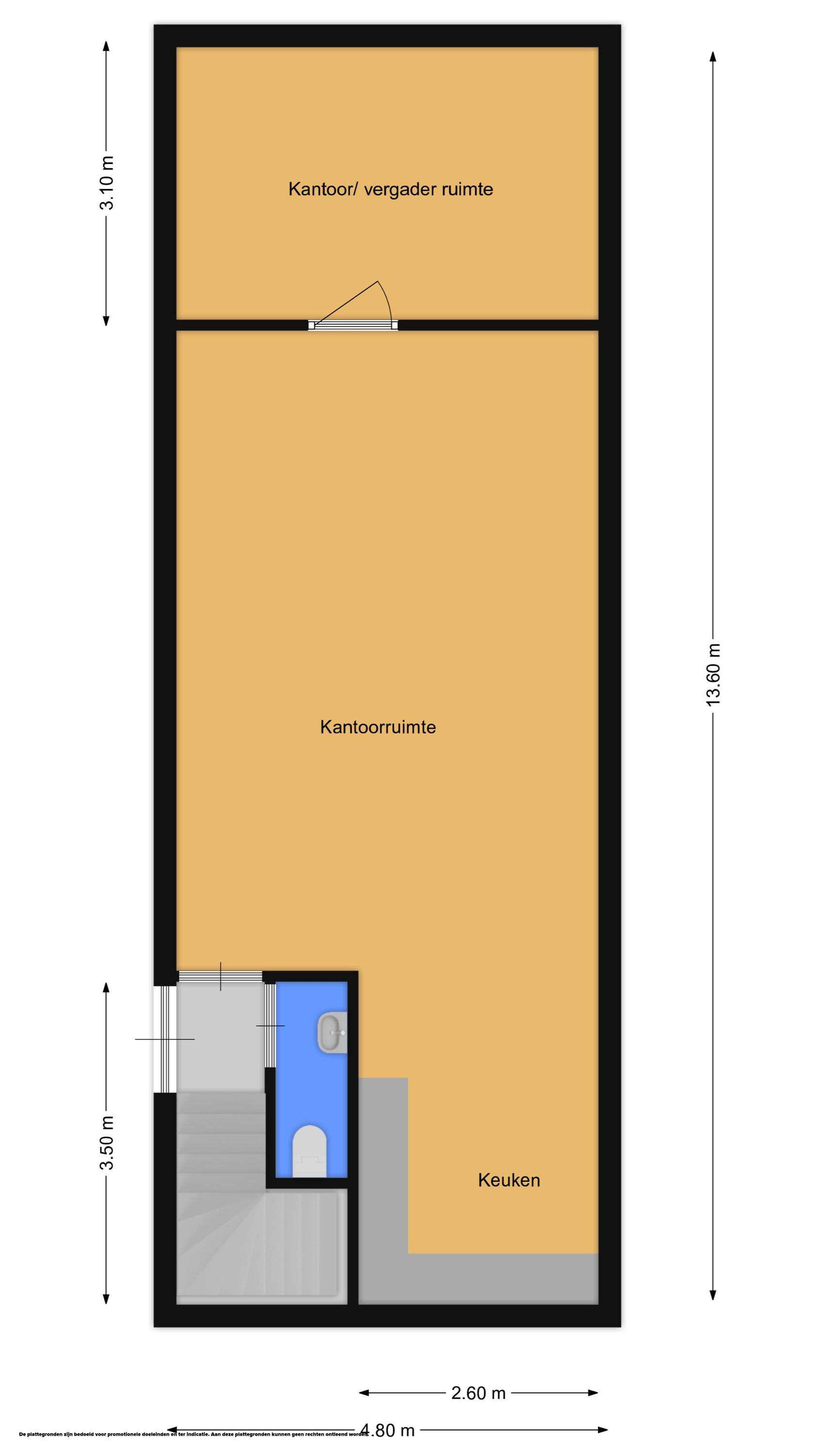 Anthonie Fokkerstraat 59 – K (plattegrond 1)