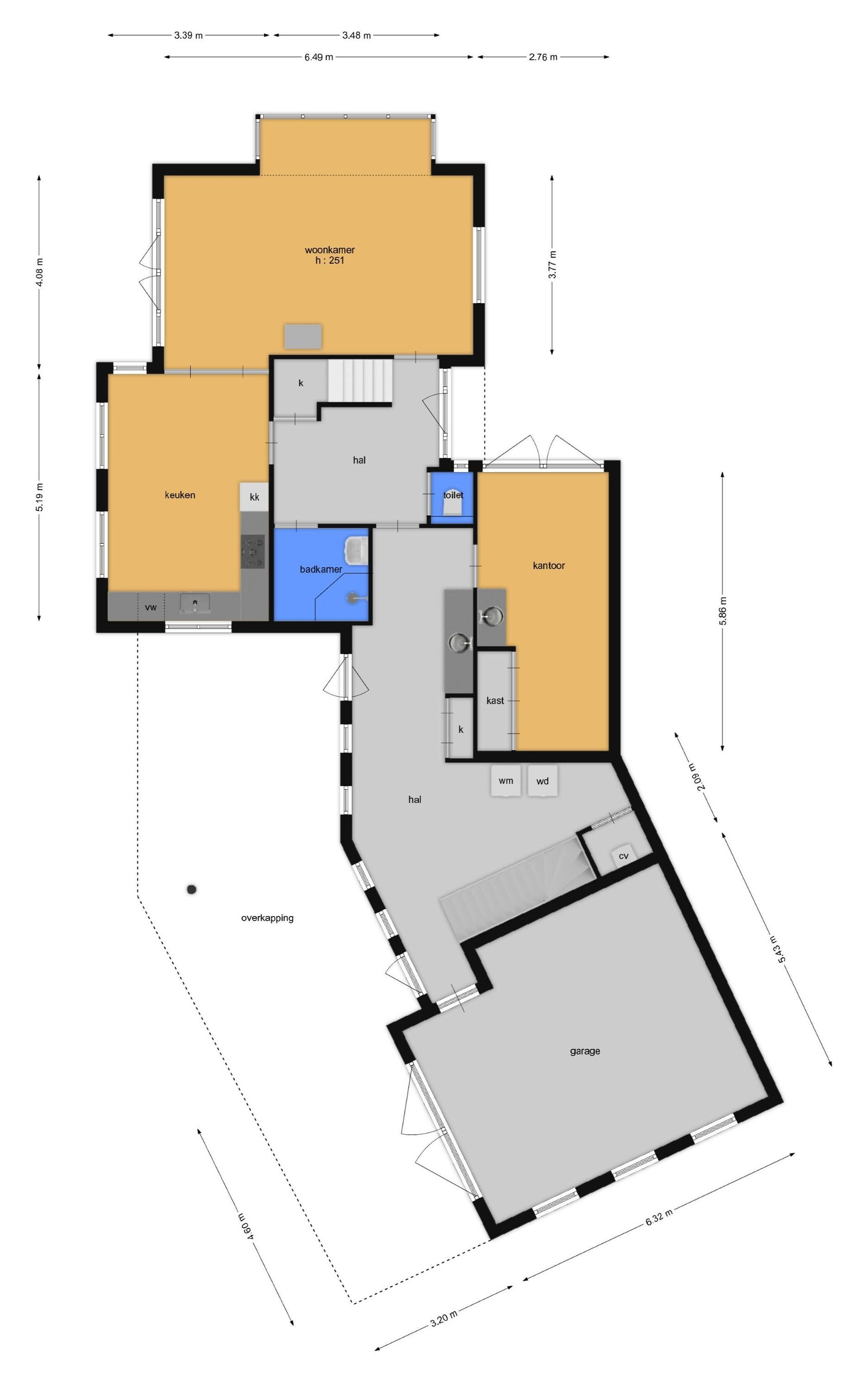 Schoutenstraat 100 (plattegrond 1)