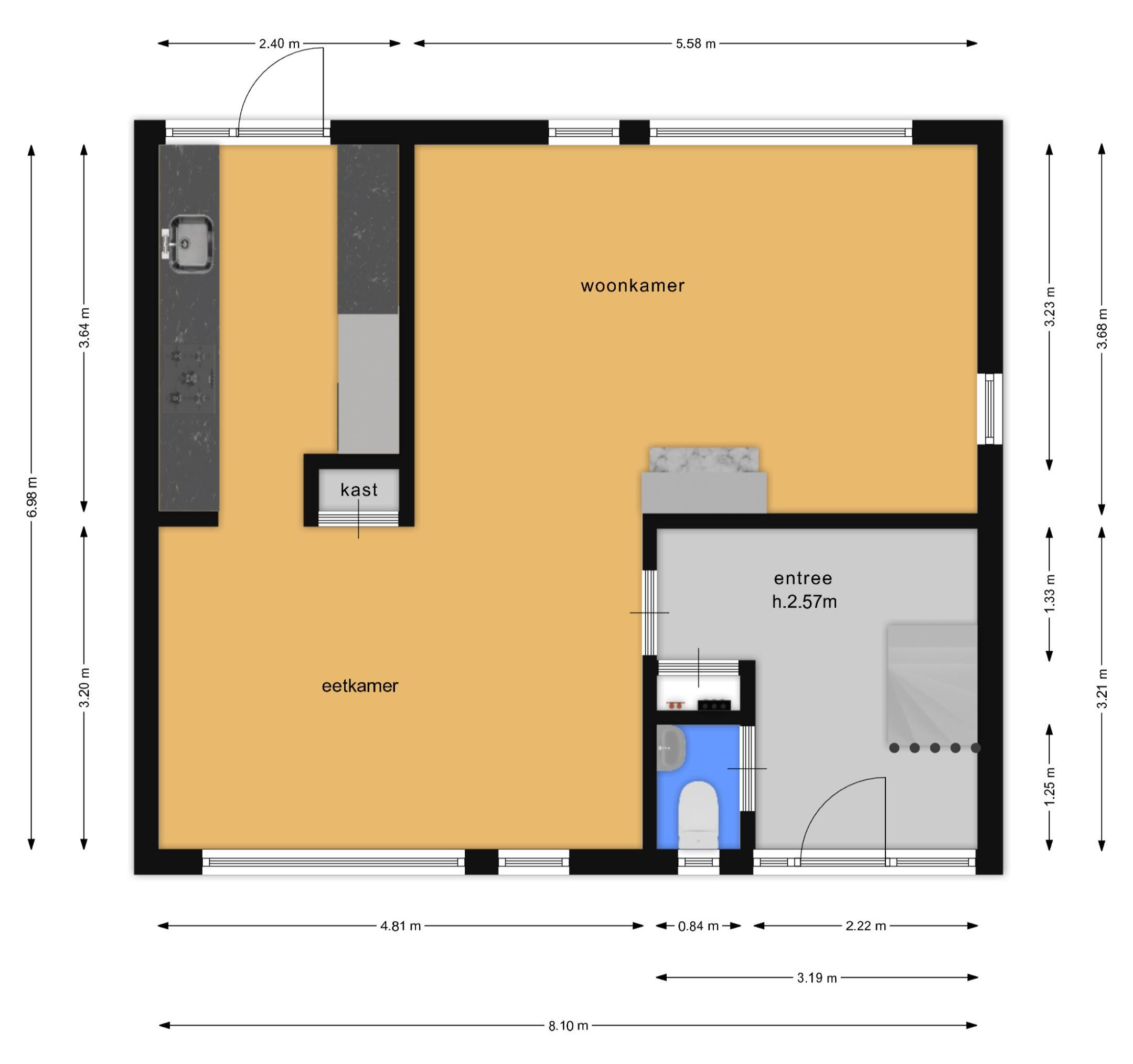 Graaf van Lyndenlaan 40 (plattegrond 1)