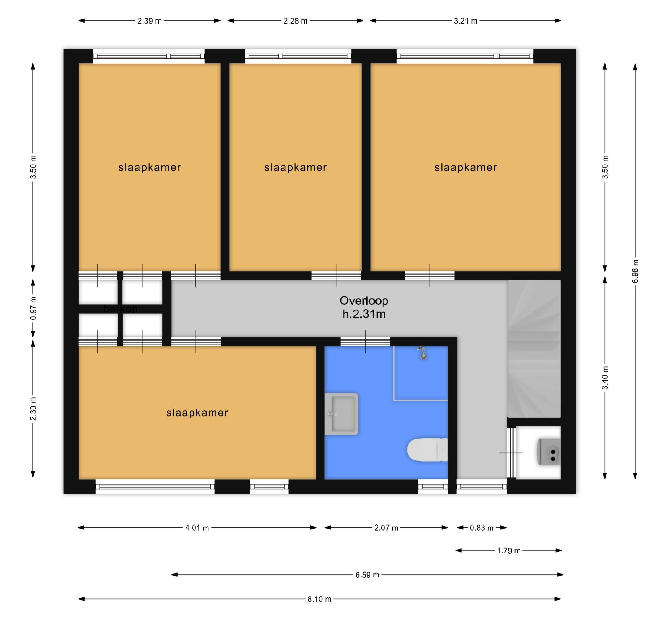 Graaf van Lyndenlaan 40 (plattegrond 2)