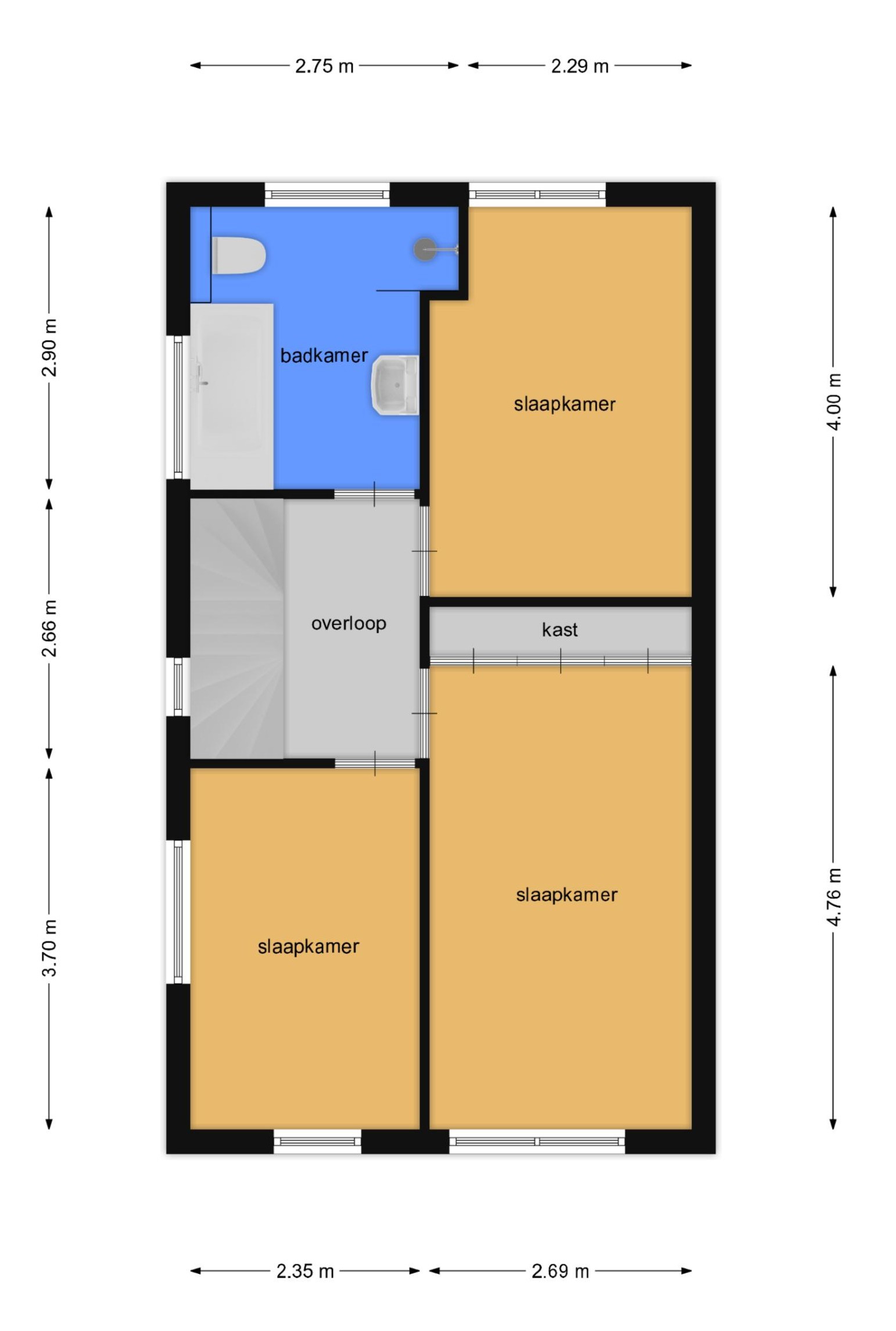 Orlofflaan 33 (plattegrond 2)