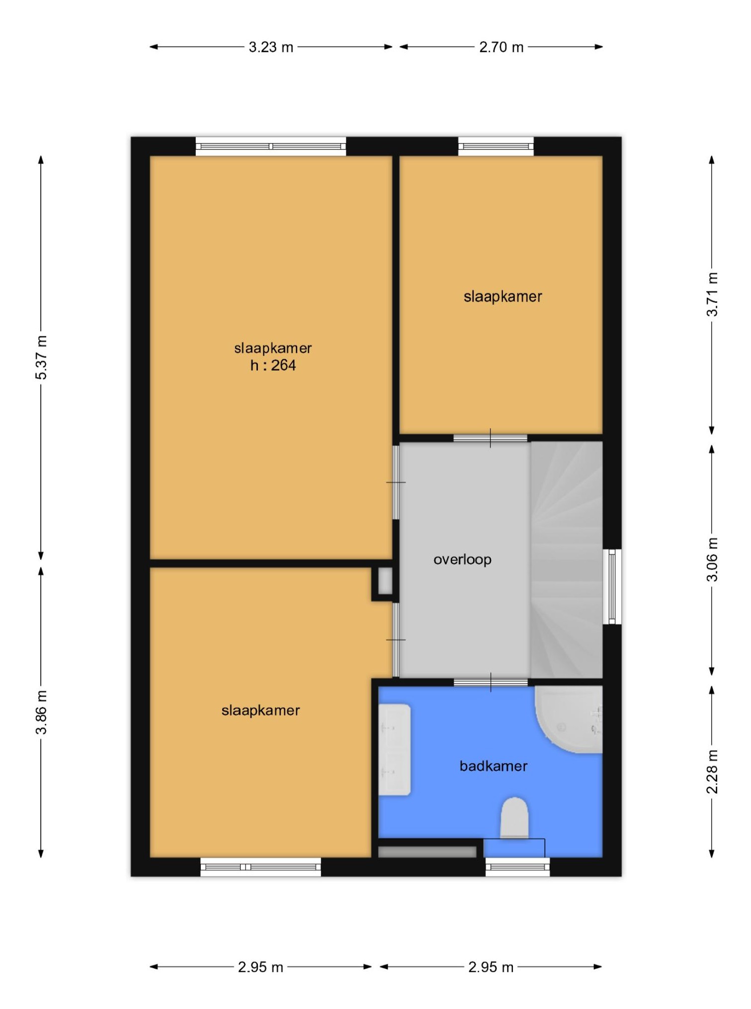 Willemarslaan 14 (plattegrond 2)