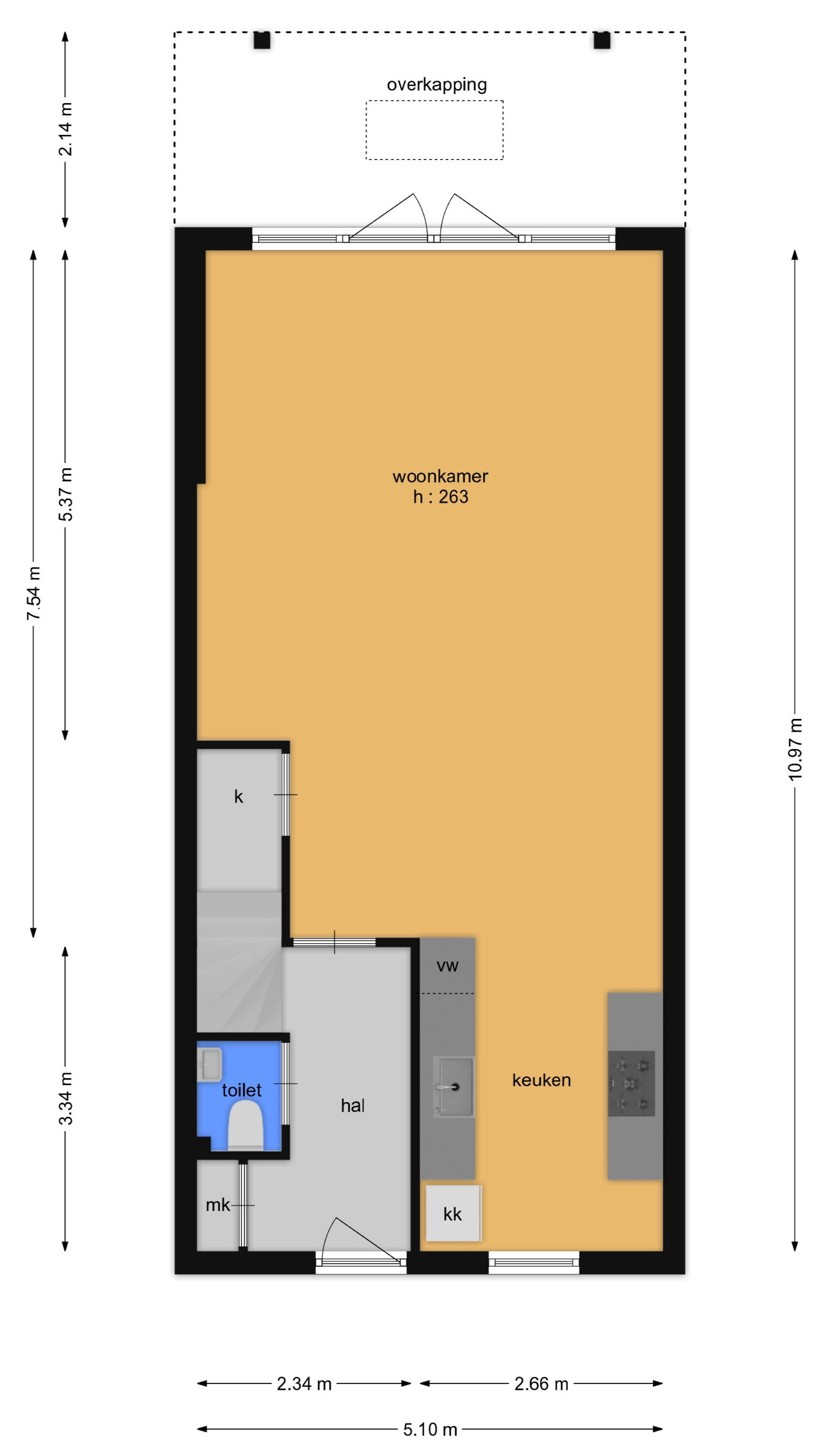 Tijsselinglaan 72 (plattegrond 1)