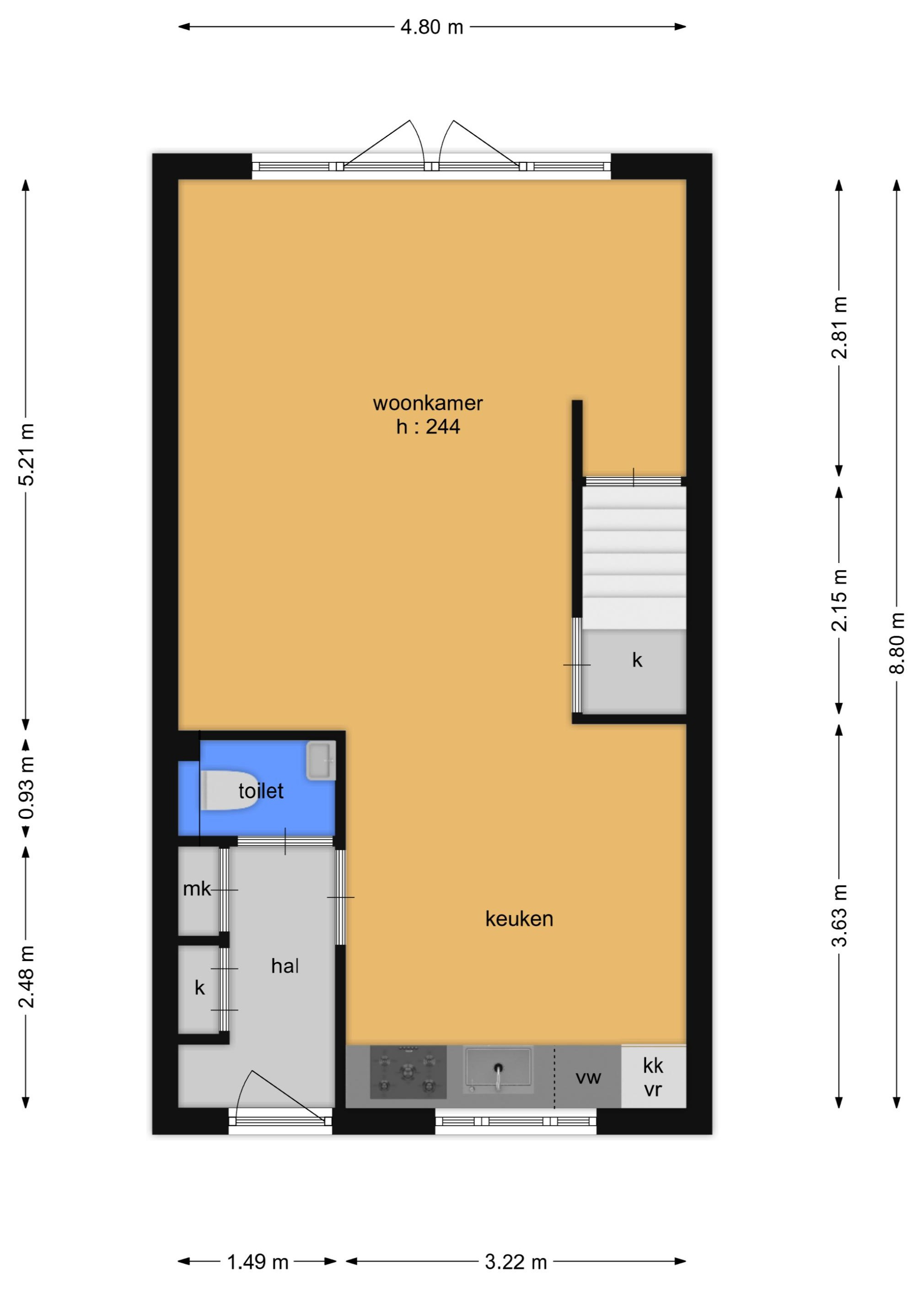 Raperbeek 54 (plattegrond 1)