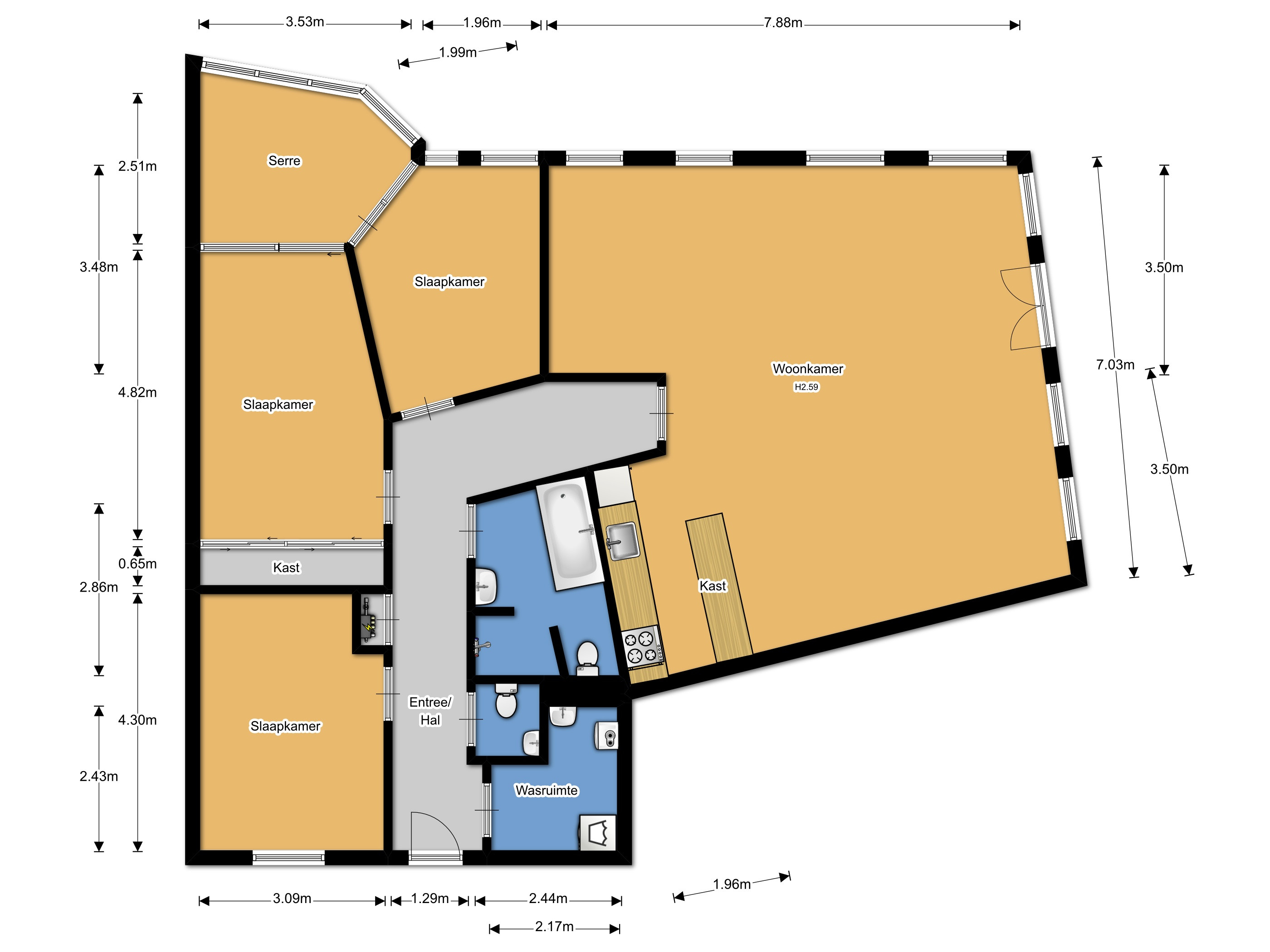 De Heus Plein 90 (plattegrond 1)