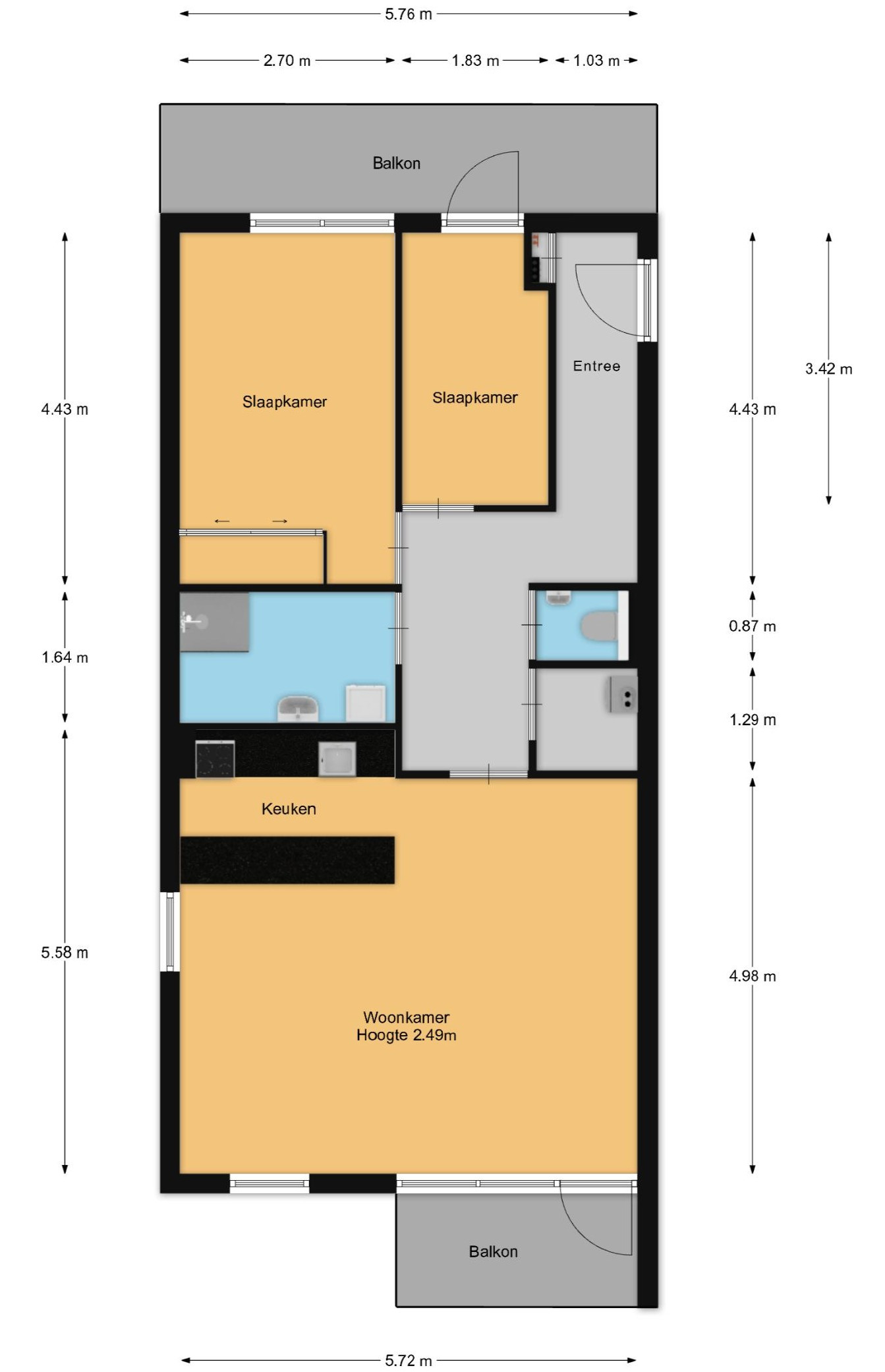 Emmastraat 26 (plattegrond 1)