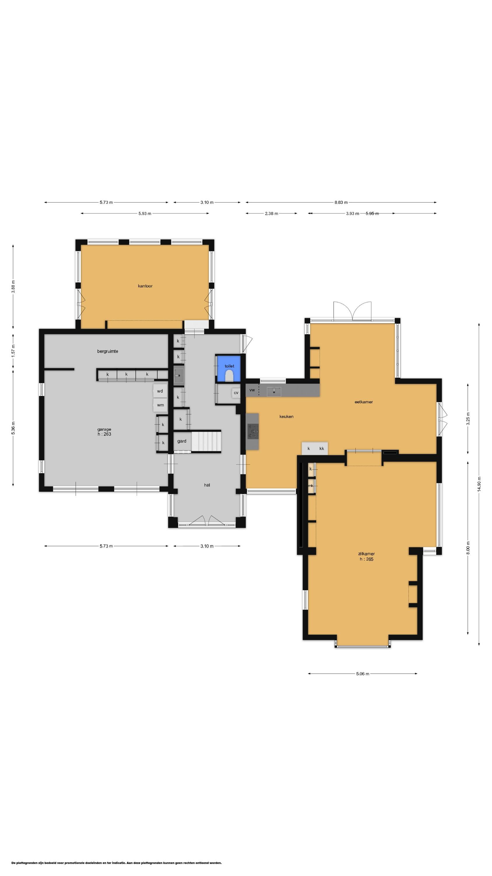 Utrechtseweg 28 (plattegrond 1)