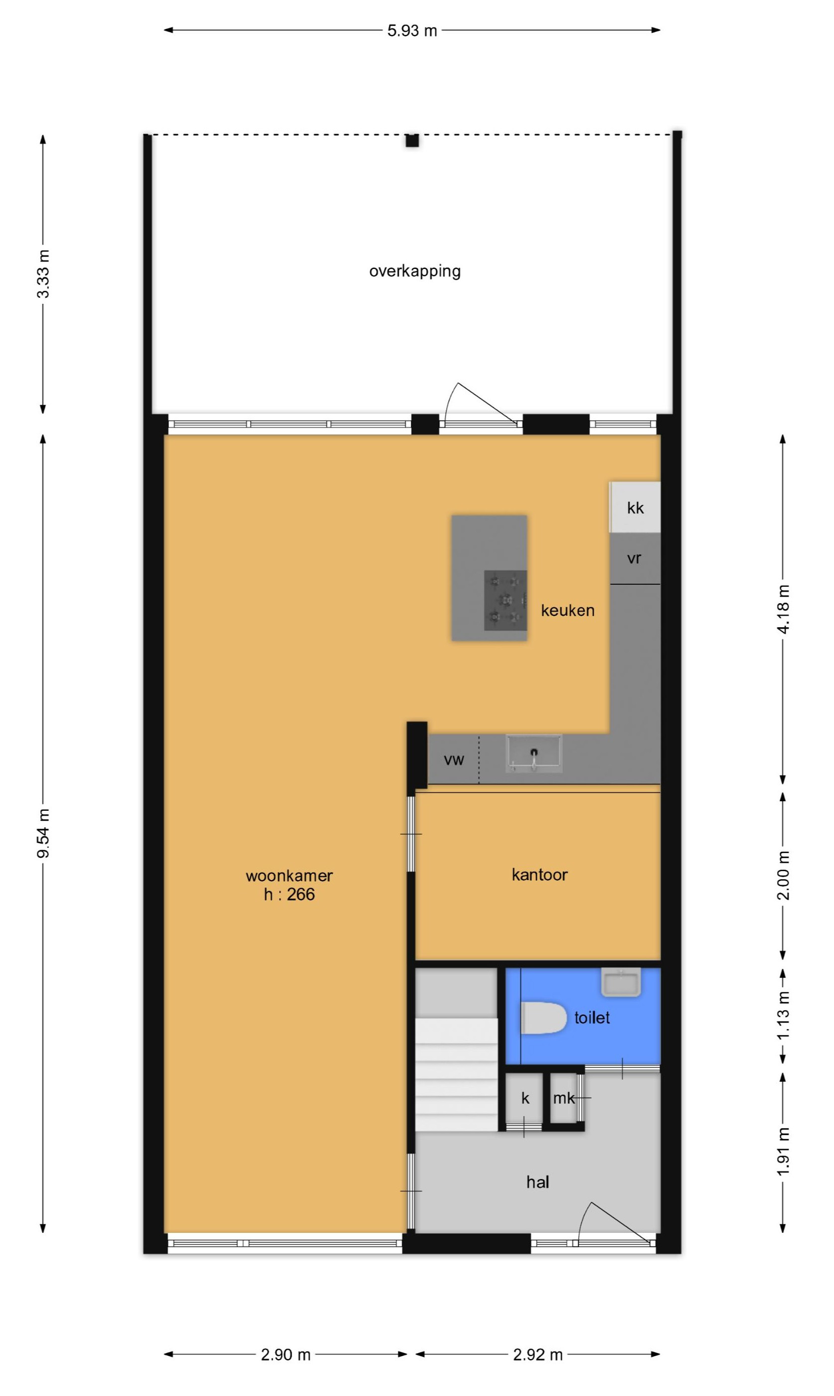 Korenbloemstraat 17 (plattegrond 1)