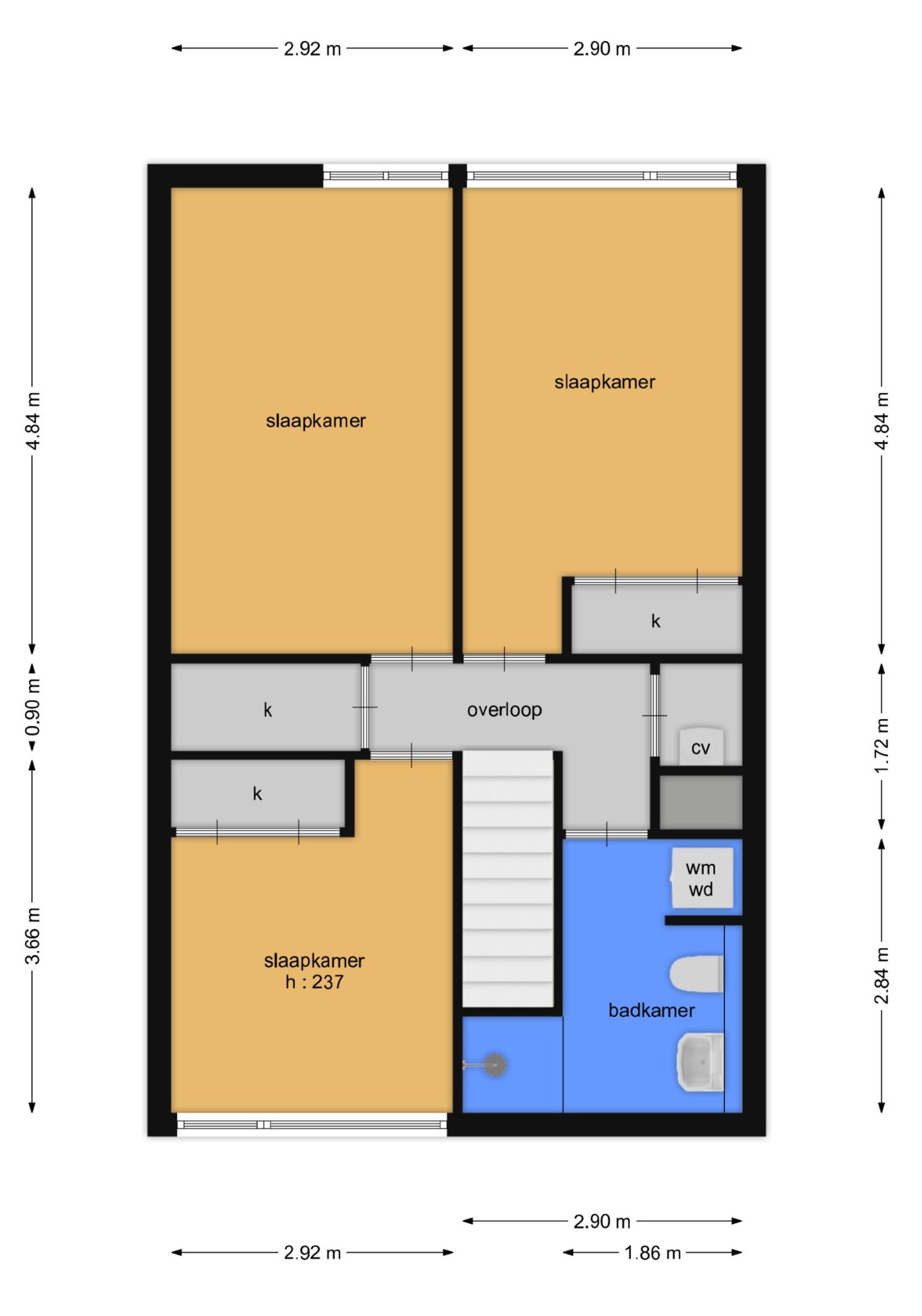 Korenbloemstraat 17 (plattegrond 2)
