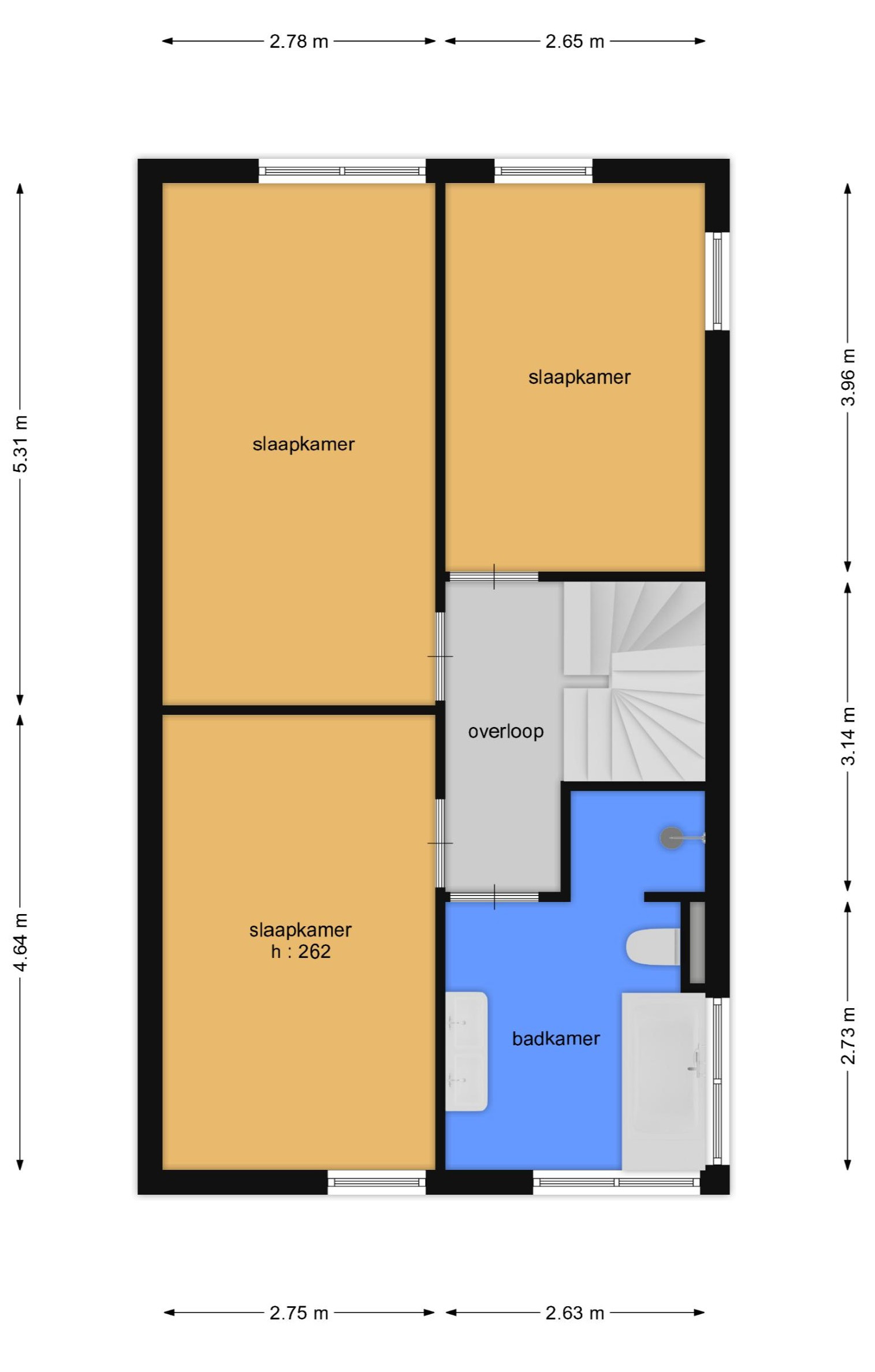 Vellerselaan 66 (plattegrond 2)