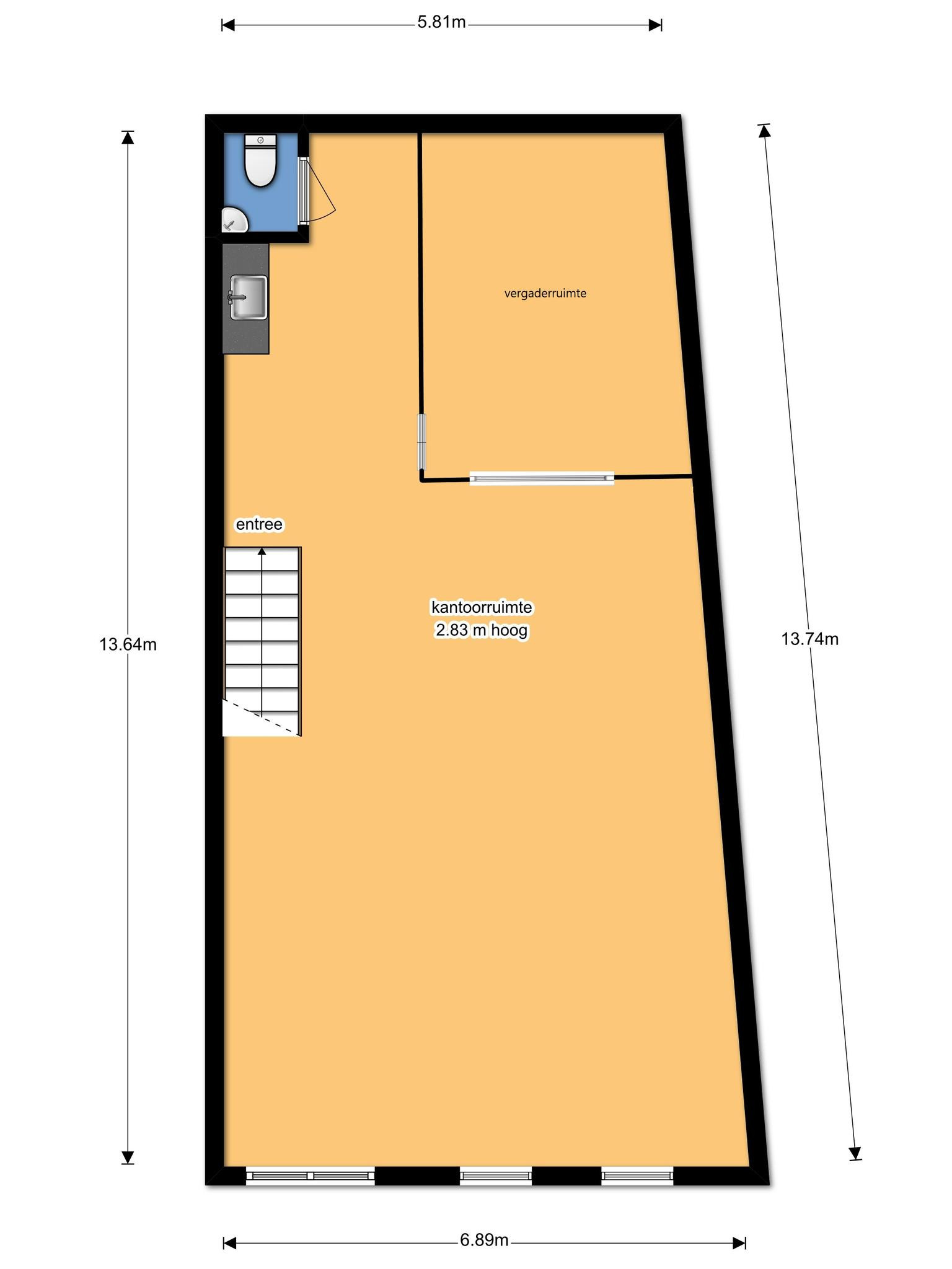 Anthonie Fokkerstraat 61 &#8211; J (plattegrond 2)