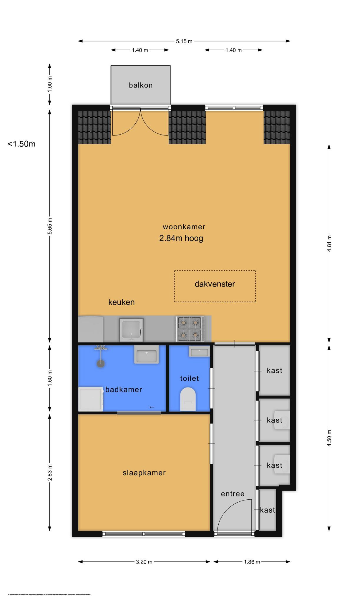 Ds. Van de Woestijnehof 207 (plattegrond 1)