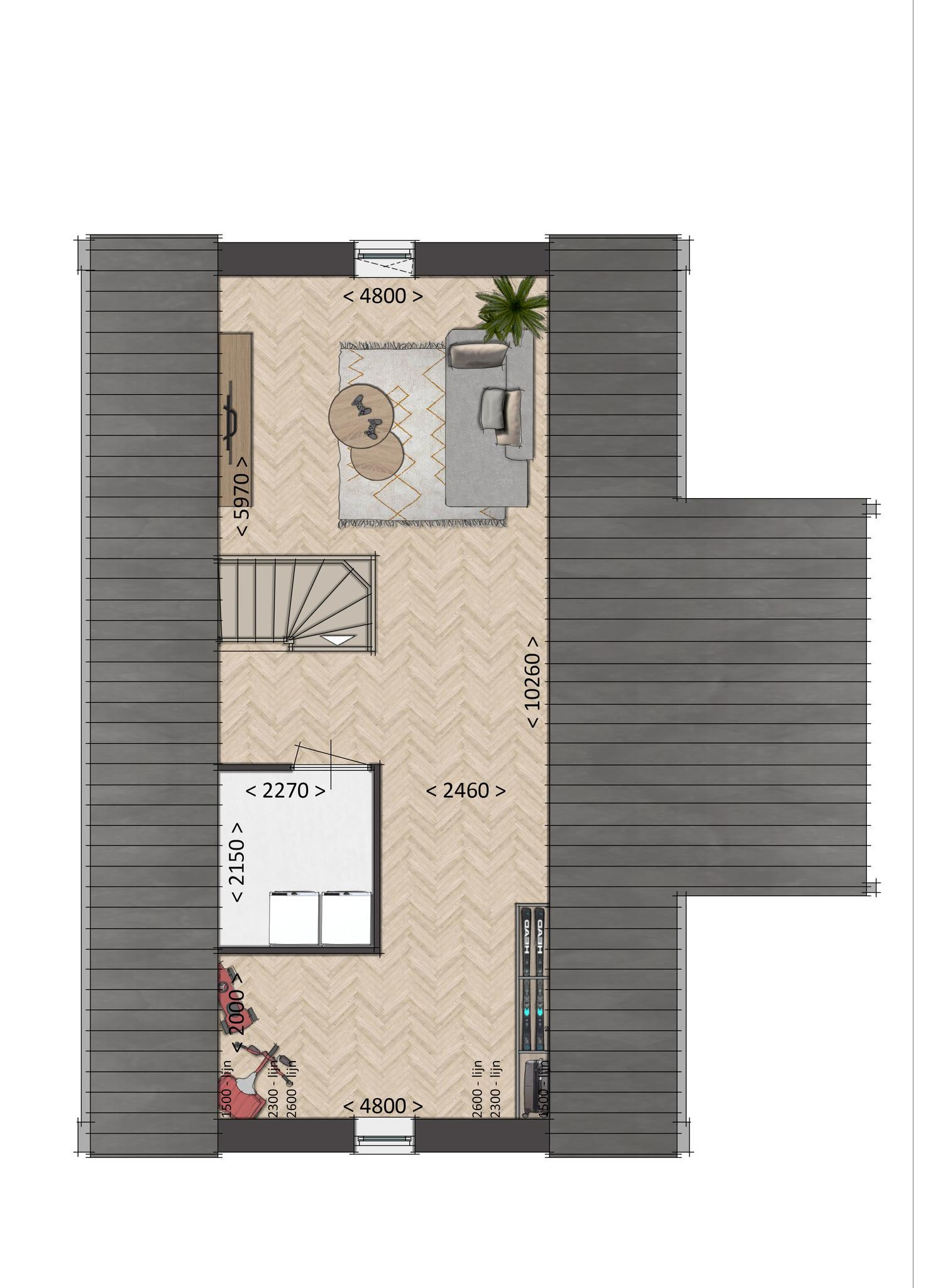 Valkse Weide (woonhuis 4) (plattegrond 3)