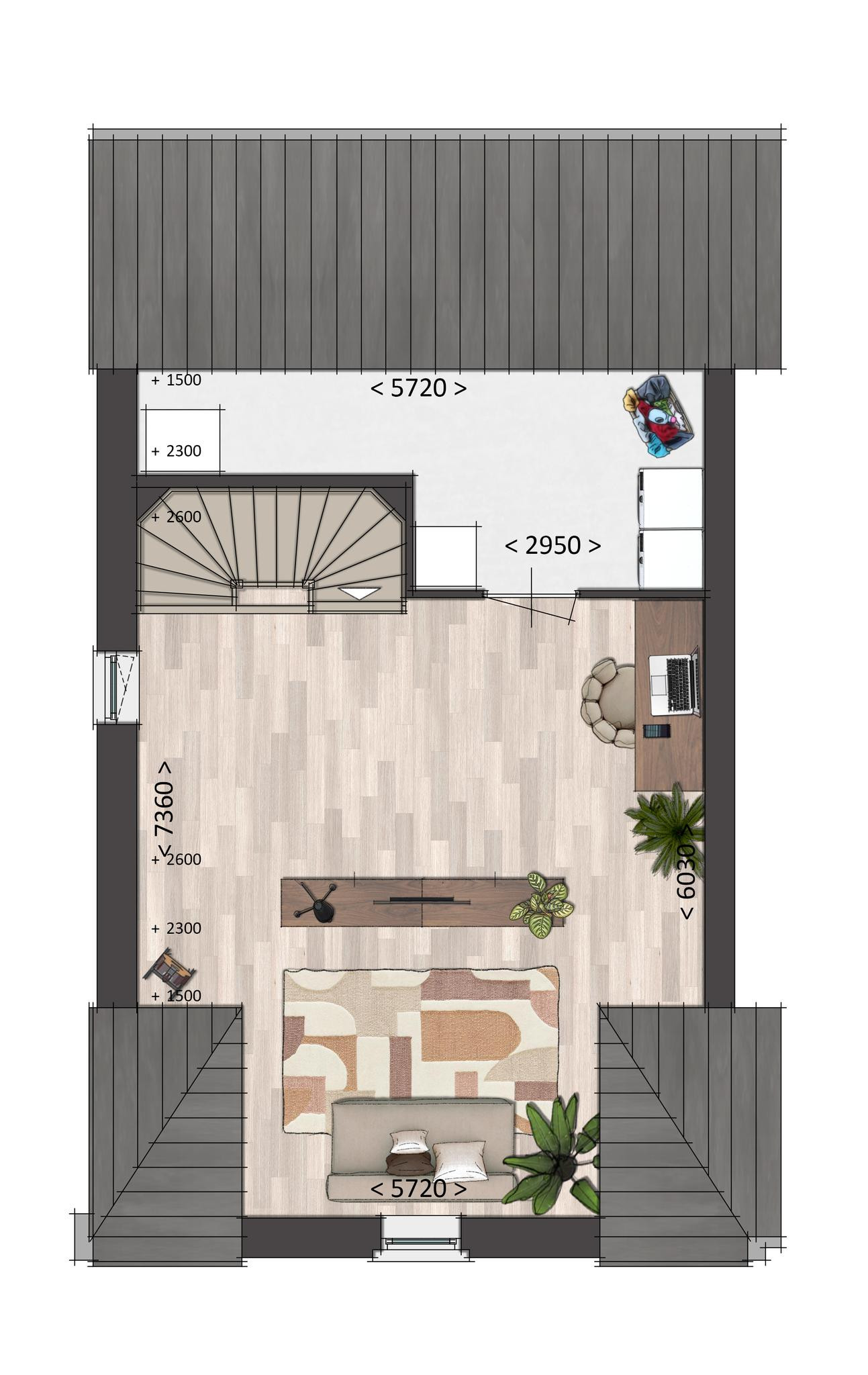 Valkse Weide (woonhuis 2) (plattegrond 3)