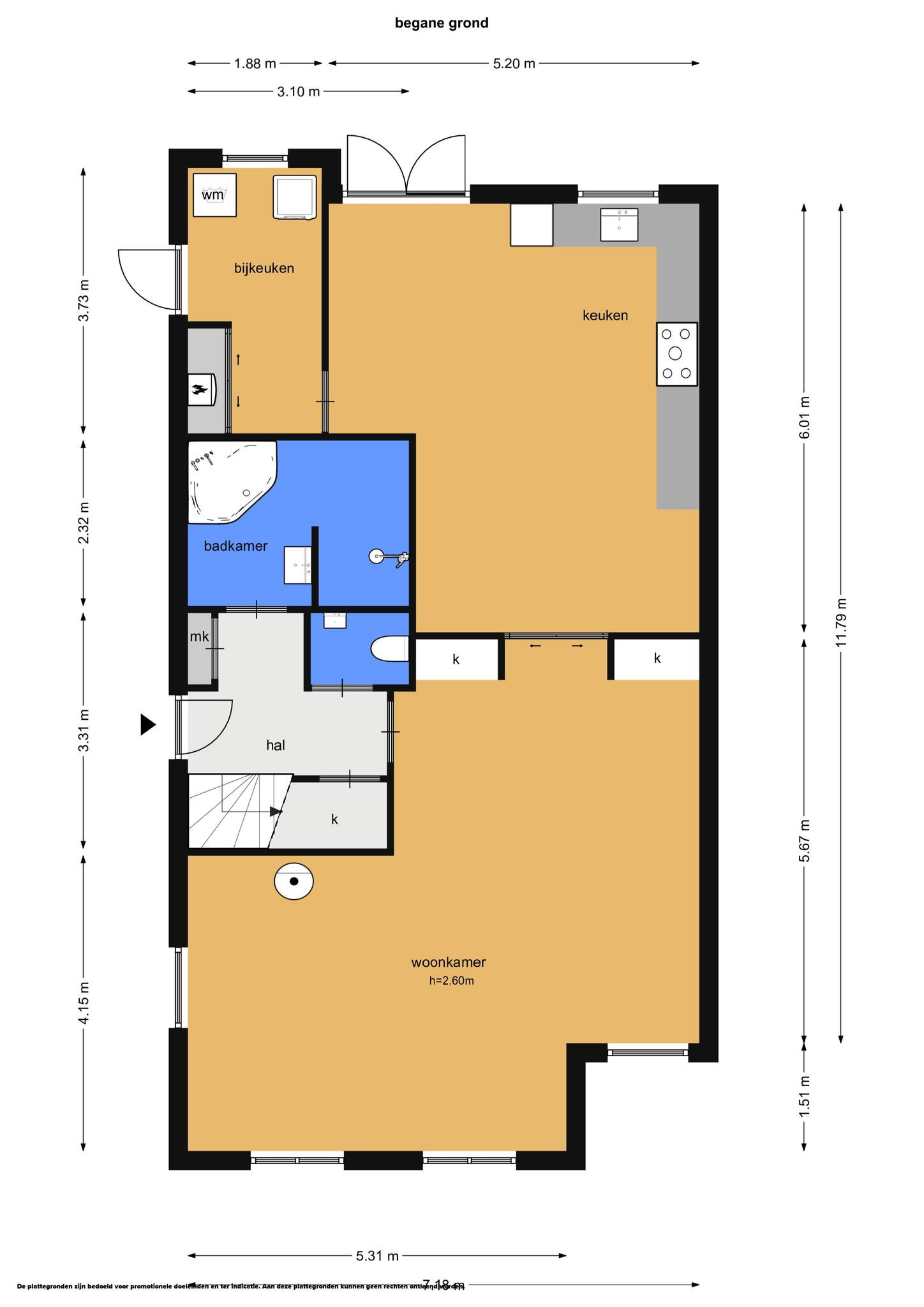 Lage Valkseweg 14 &#8211; A (plattegrond 1)