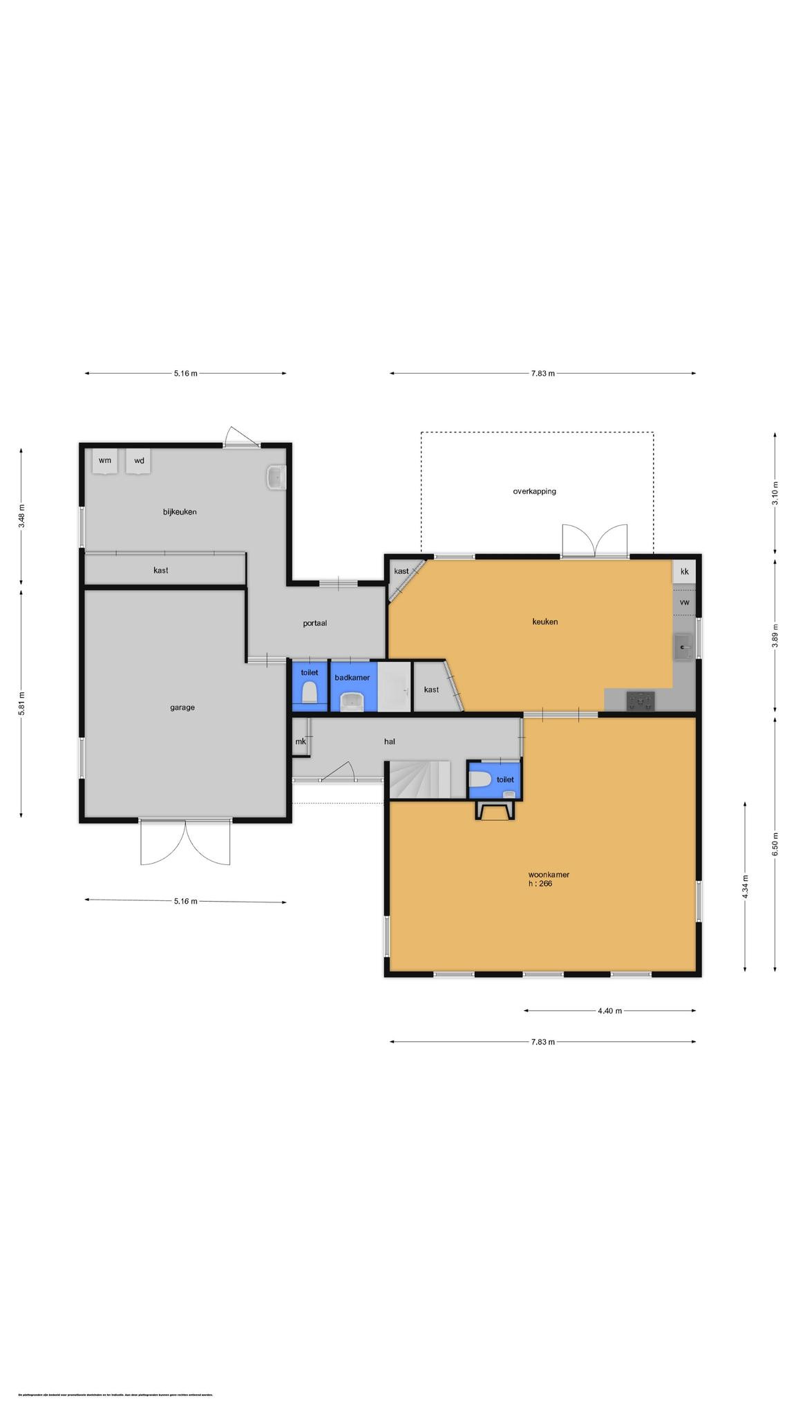 Kamersteeg 10 &#8211; a (plattegrond 1)