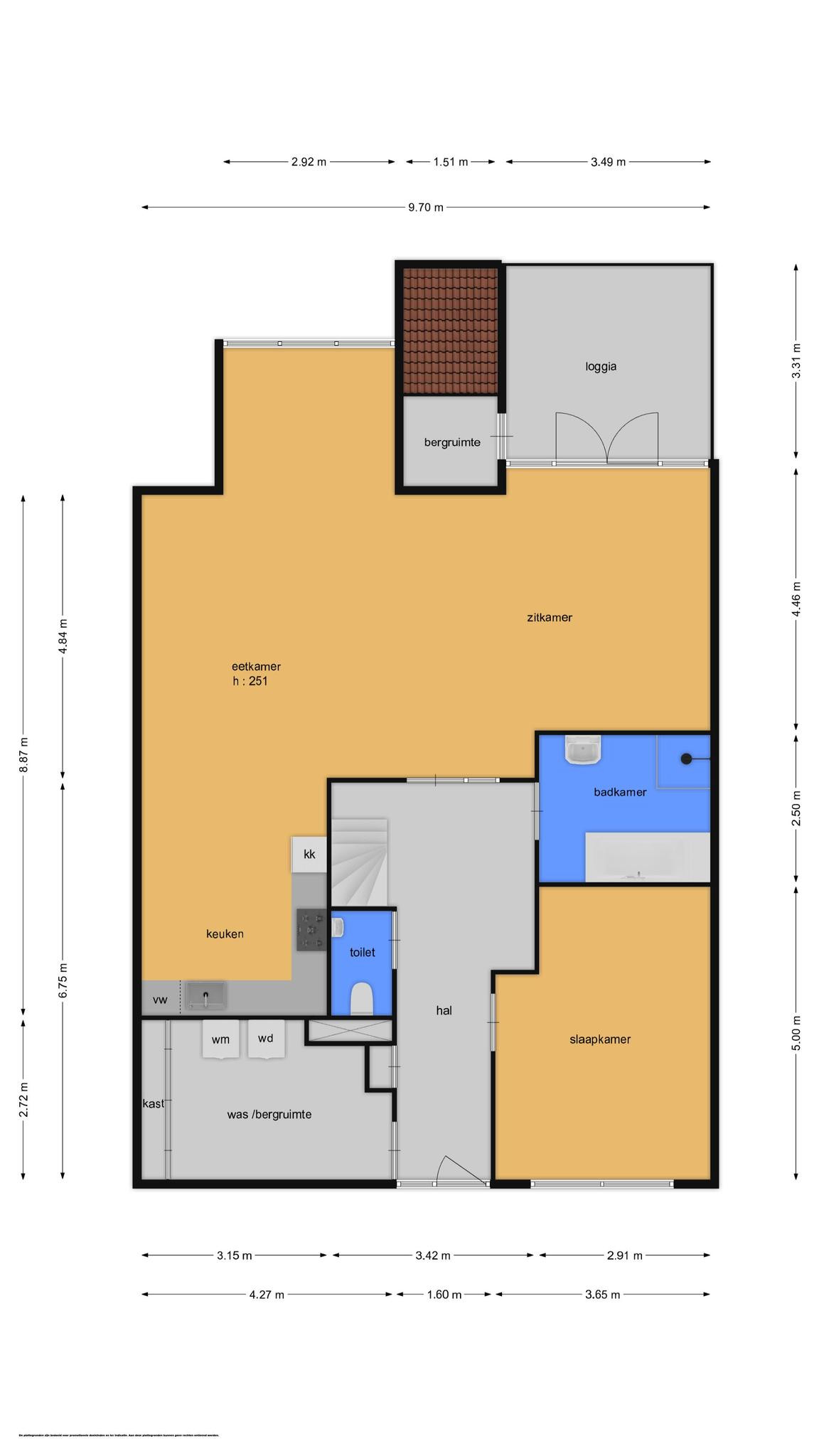 Thorbeckelaan 1 &#8211; L (plattegrond 1)